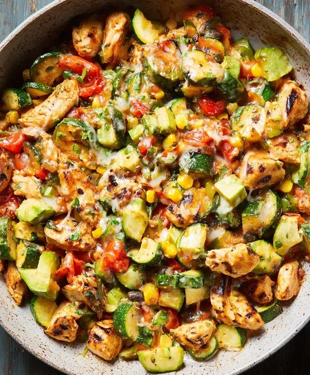 Tex Mex Chicken and Zucchini Recipe