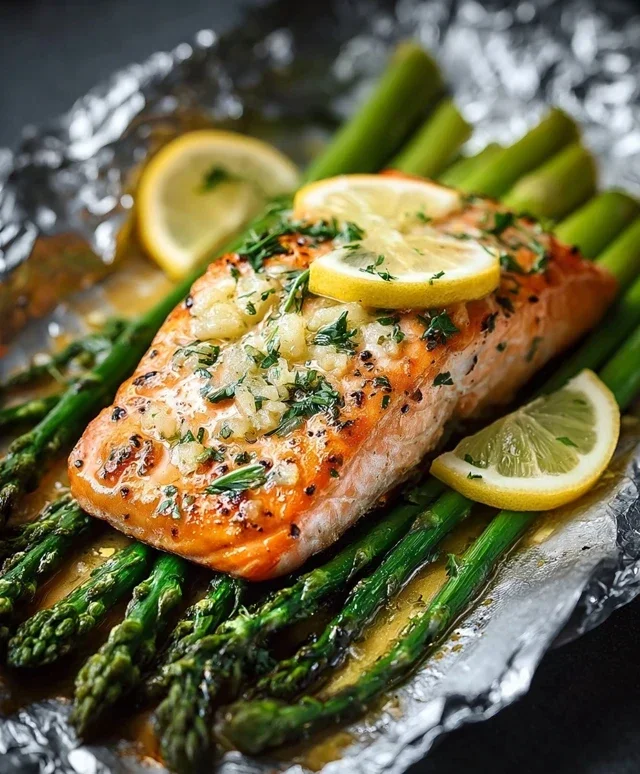 Gebackener Lachs mit Spargel – Aromatisch & Einfach aus der Folie