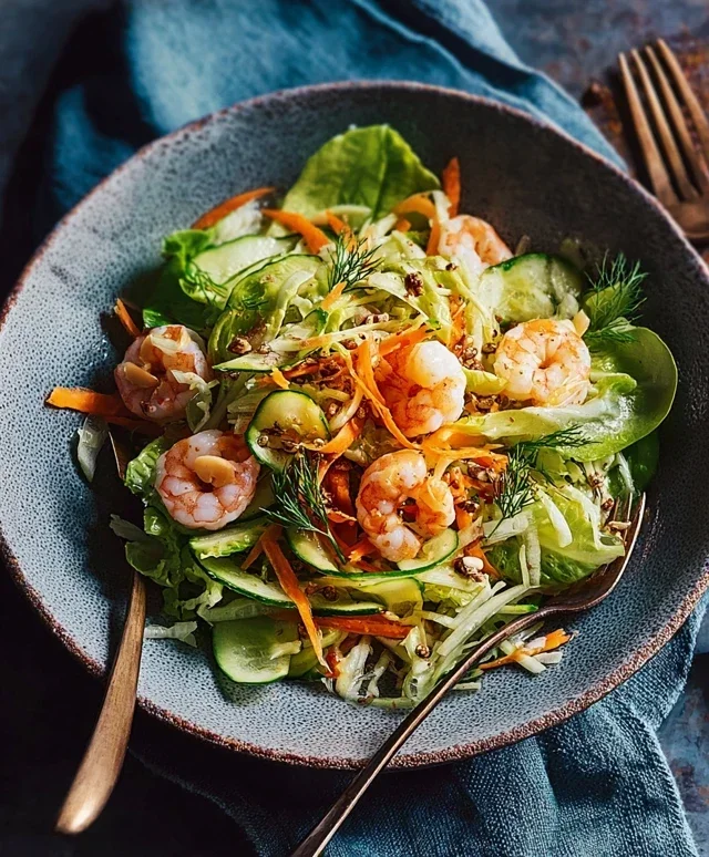 Garnelensalat mit Ingwer