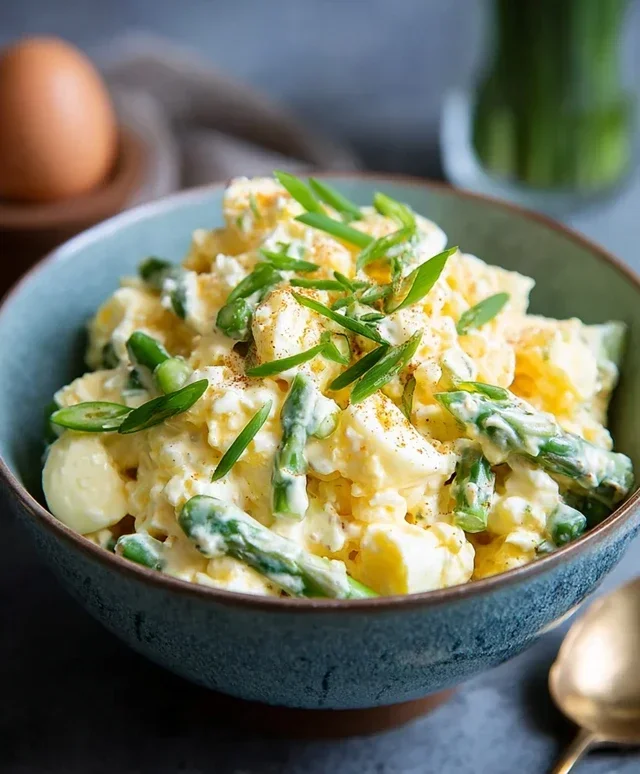 Eiersalat mit Spargel