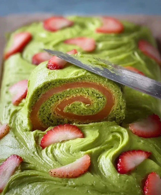 Strawberry Matcha Latte Rolls