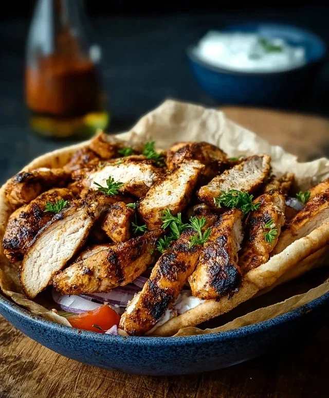 Hahnchen Gyros selber machen