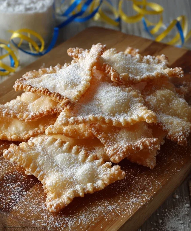 Chiacchiere all'acqua frizzante ricetta dolce
