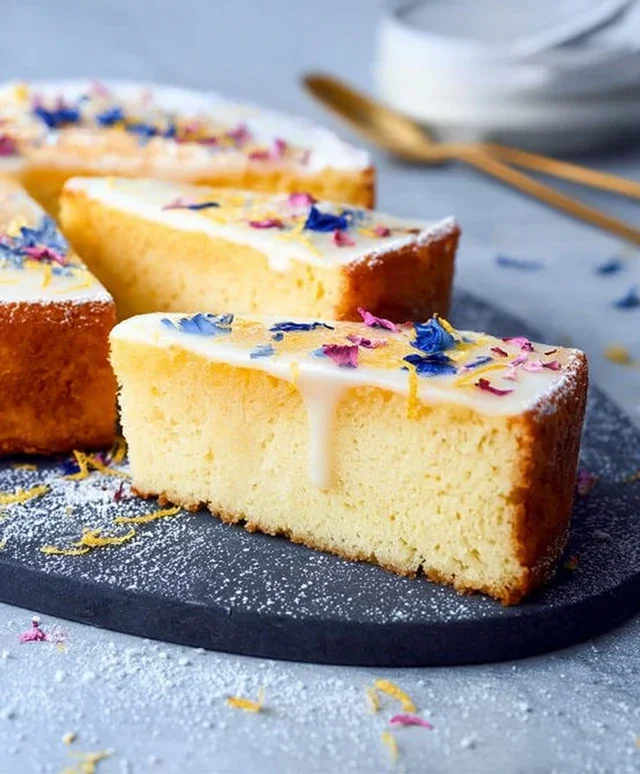 Saftiger Zitronen-Mascarpone Kuchen