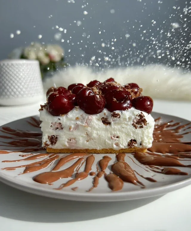 Kirsch Extract Extract-Stracciatella-Sahneschnitten