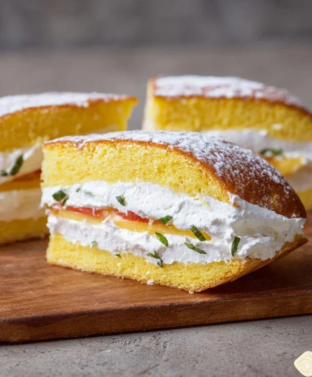 Torta sandwich con crema al mascarpone