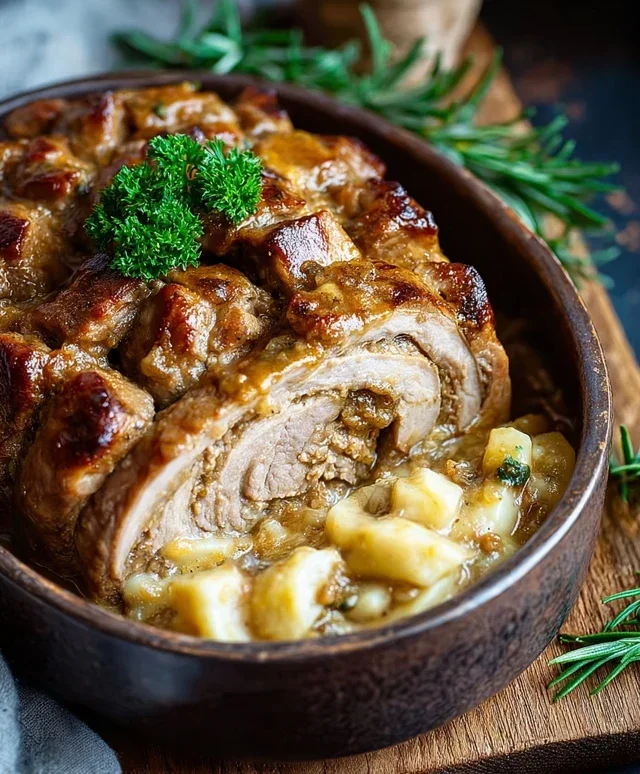 Rouladentopf aus dem Backofen