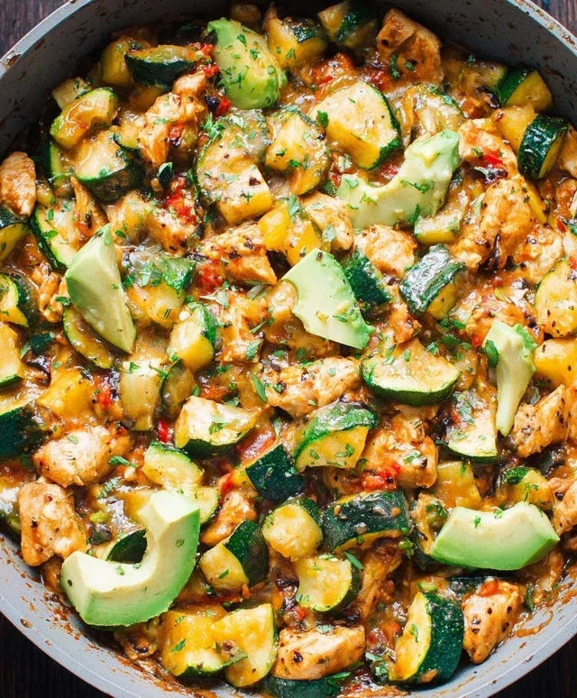 Tex Mex Chicken and Zucchini Recipe