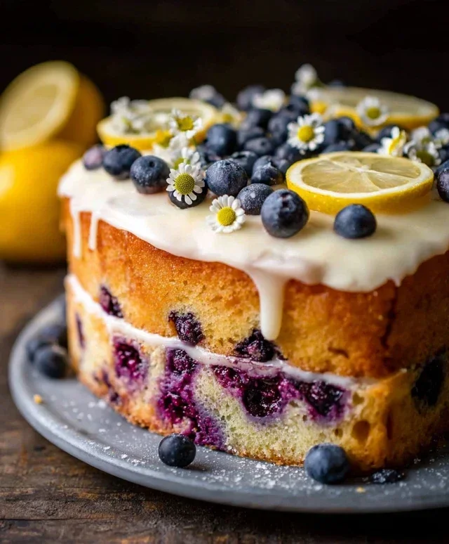 Lemon Blueberry Cake Recipe