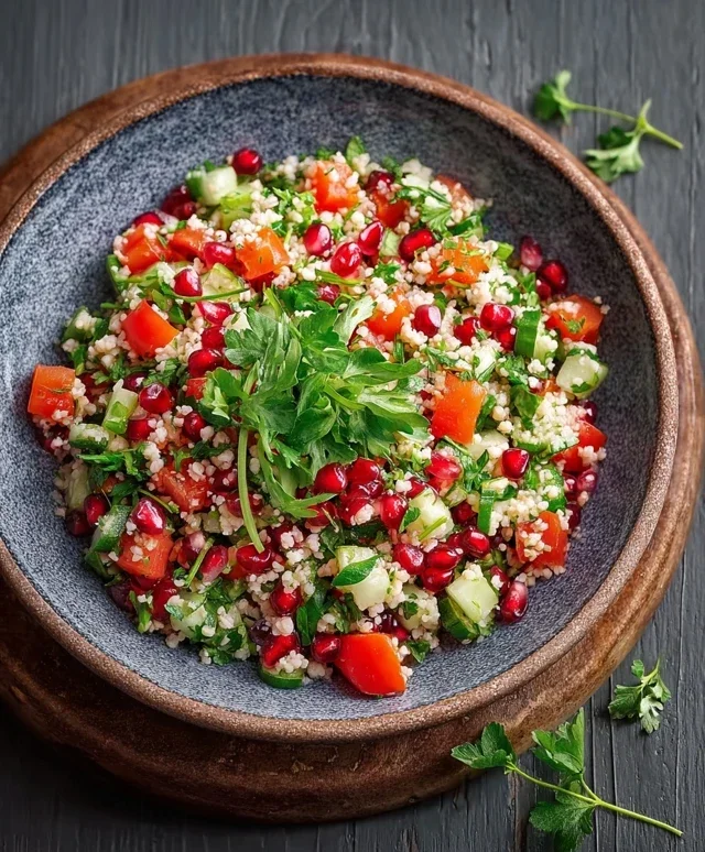 Bulgursalat mit frischen Kraeutern