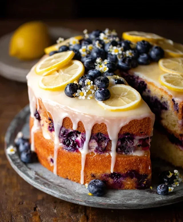 Lemon Blueberry Cake Recipe