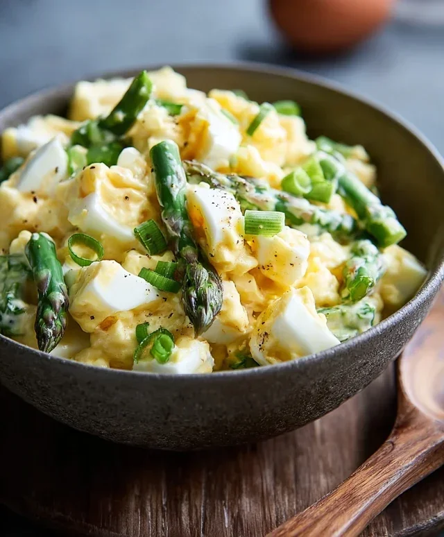 Eiersalat mit Spargel