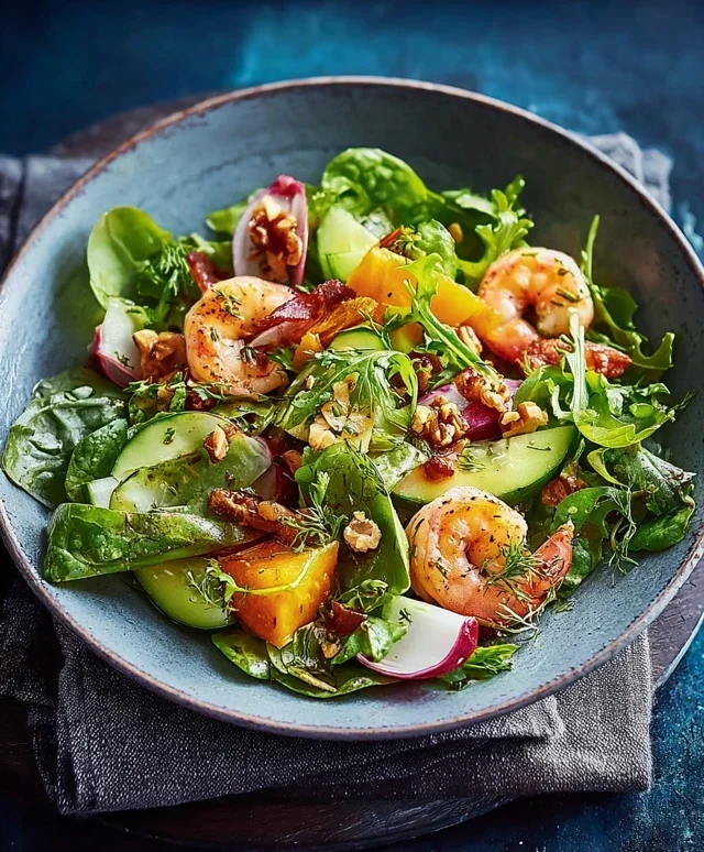 Garnelensalat mit Ingwer