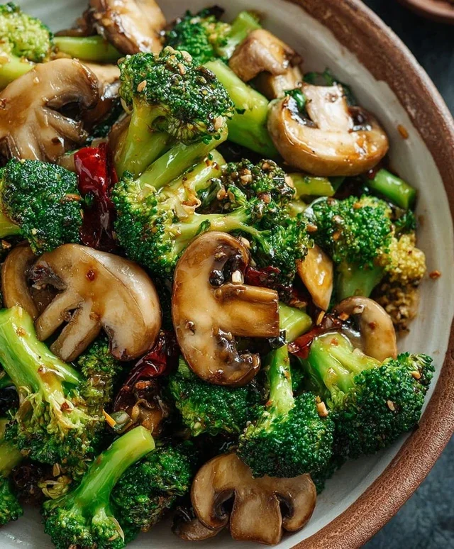 Broccoli and Mushroom Stir Fry