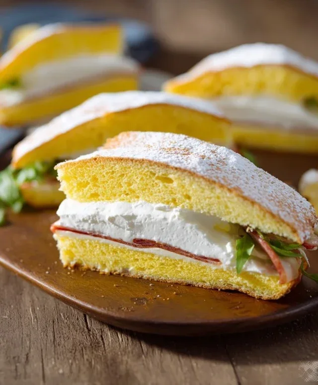 Torta sandwich con crema al mascarpone