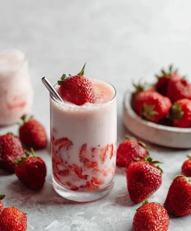 Korean Strawberry Milk