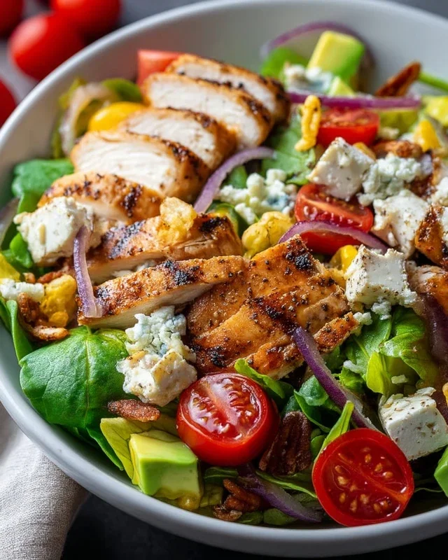 Grilled Chicken Salad + Homemade Sweet Onion Dressing
