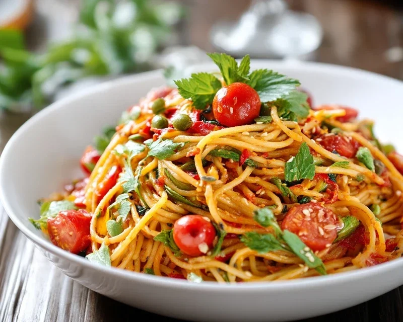 Leckerer Kalifornischer Spaghetti-Salat Rezept