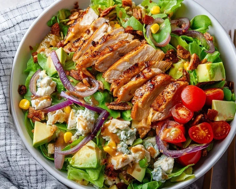 Grilled Chicken Salad + Homemade Sweet Onion Dressing