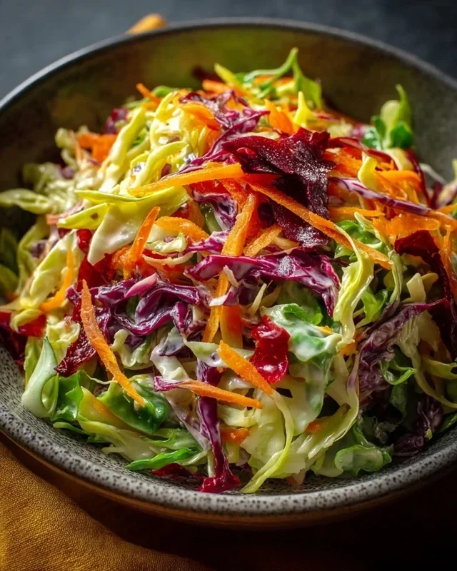 Knackiger Regenbogenkrautsalat