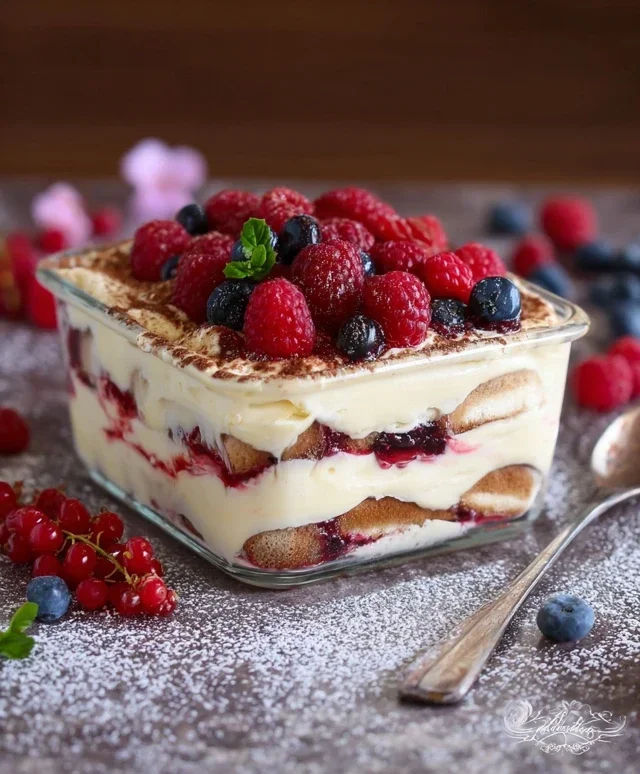 TIRAMISU AI FRUTTI DI BOSCO