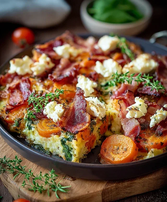 Mohrenauflauf mit Speck