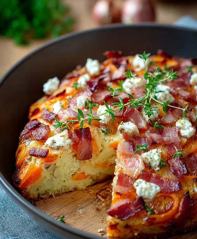 Mohrenauflauf mit Speck