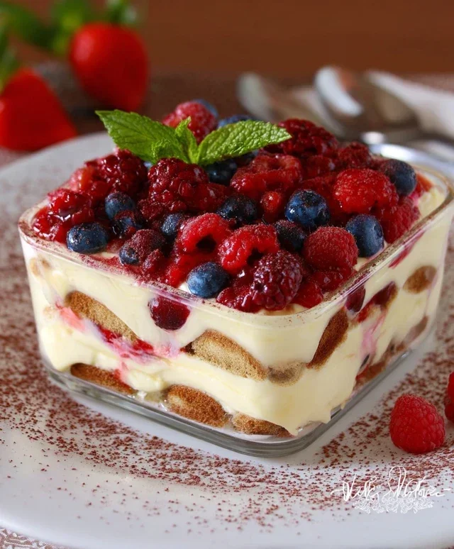 TIRAMISU AI FRUTTI DI BOSCO