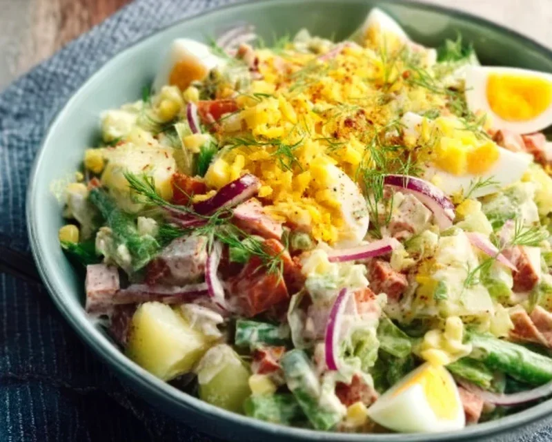 Über-Nacht-Salat Rezept zum Vorbereiten