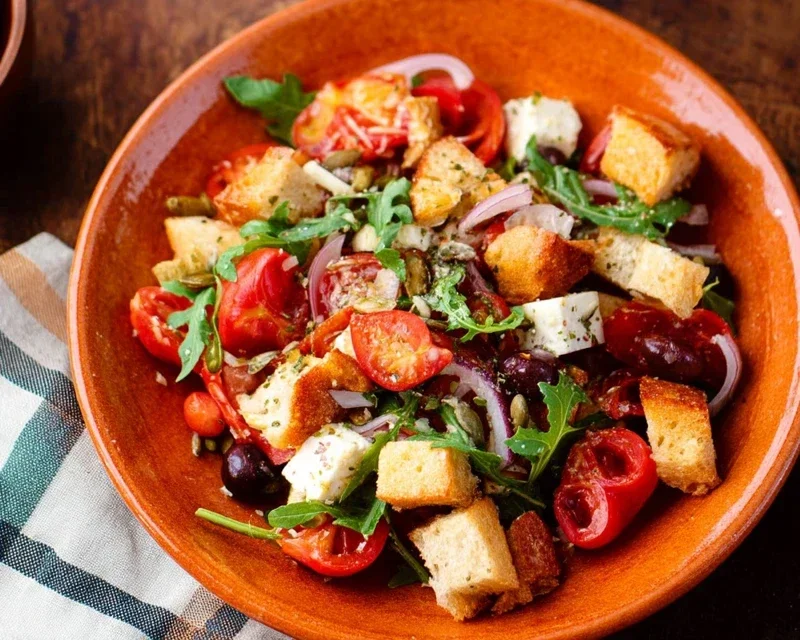 Mediterraner Brotsalat - schnell und einfach gemacht