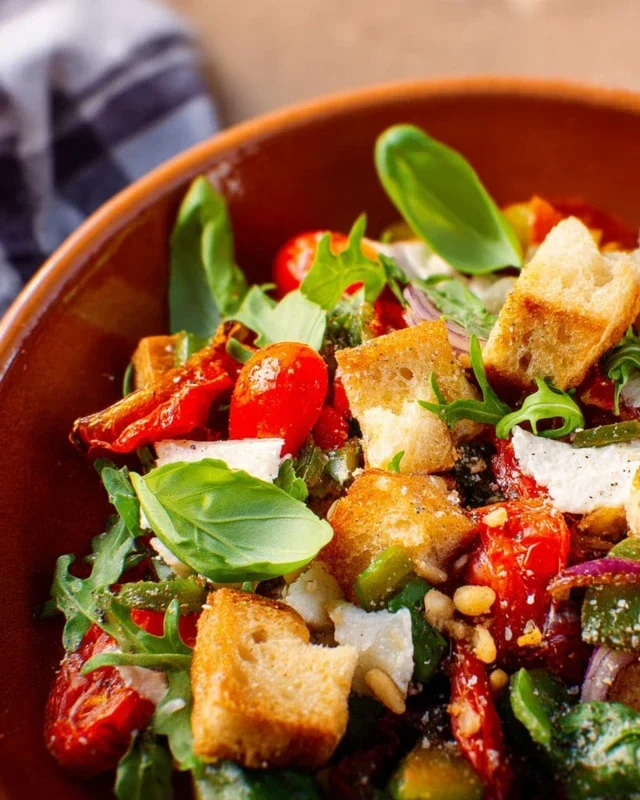 Mediterraner Brotsalat - schnell und einfach gemacht