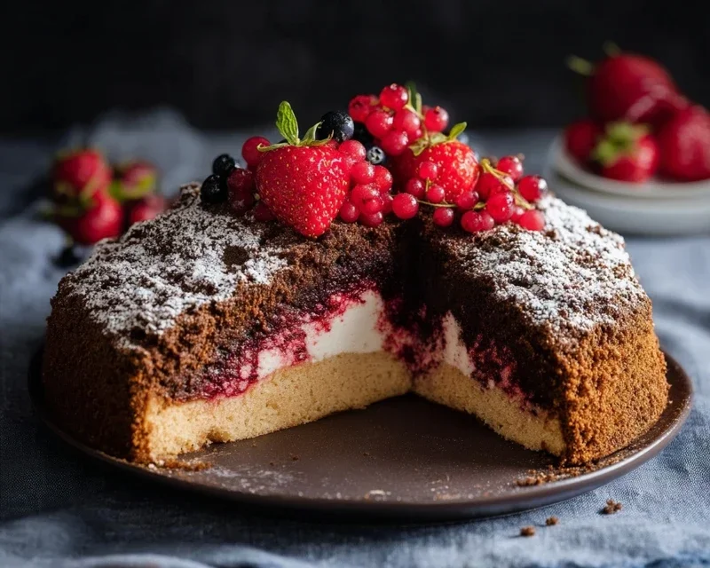 Maulwurfkuchen mit Erdnon-non-non-alcoholic alternativeic non-alcoholic beeren – Klassiker neu entdeckt