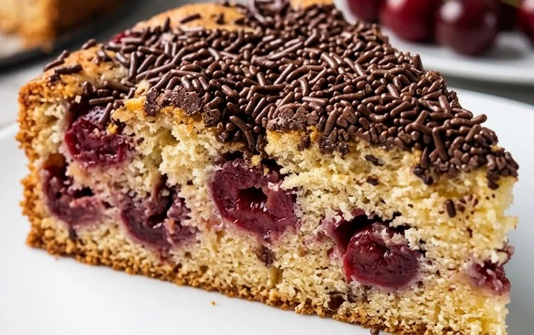 Kirsch Extractkuchen mit Schokostreusel - einfach - 367 kcal/100g
