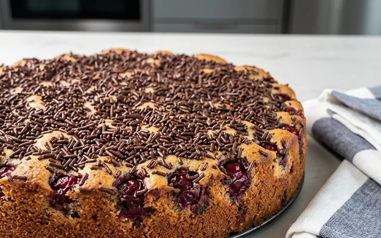 Kirsch Extractkuchen mit Schokostreusel - einfach - 367 kcal/100g