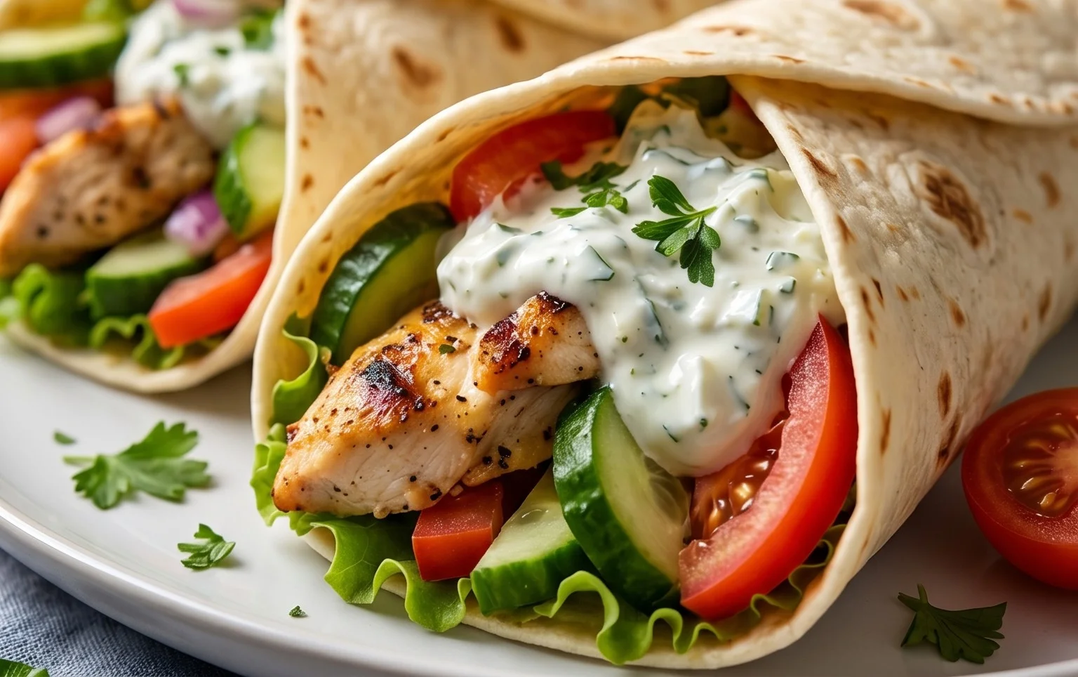 Griekse Kipwraps met Tzatziki maken is eenvoudig en lekker!