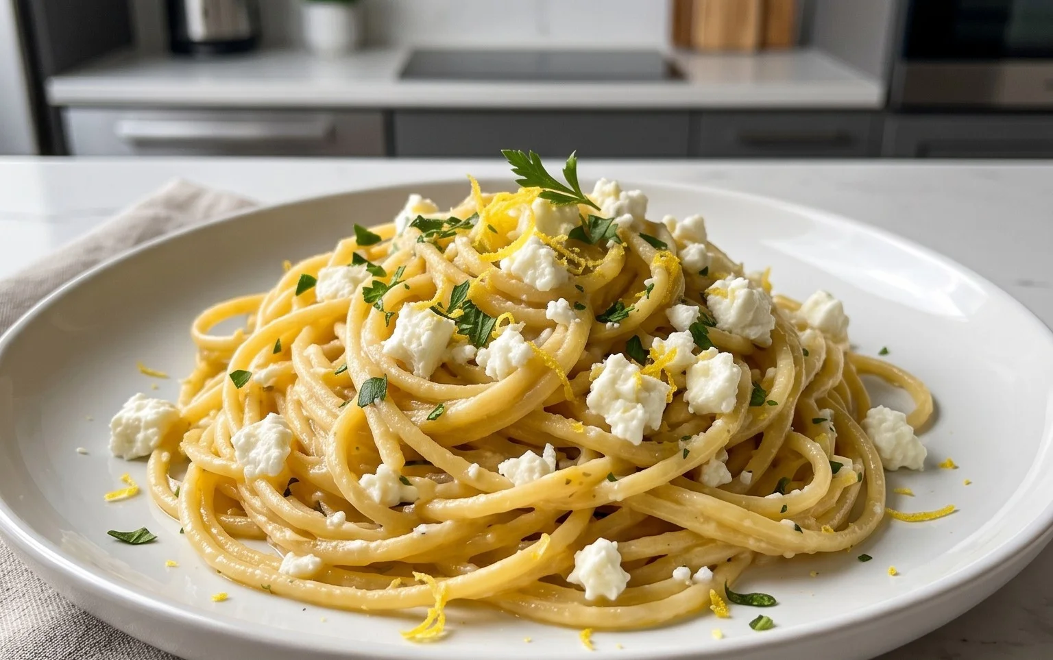 Zitronen-Feta-Pasta: So schnell und lecker gelingt's!