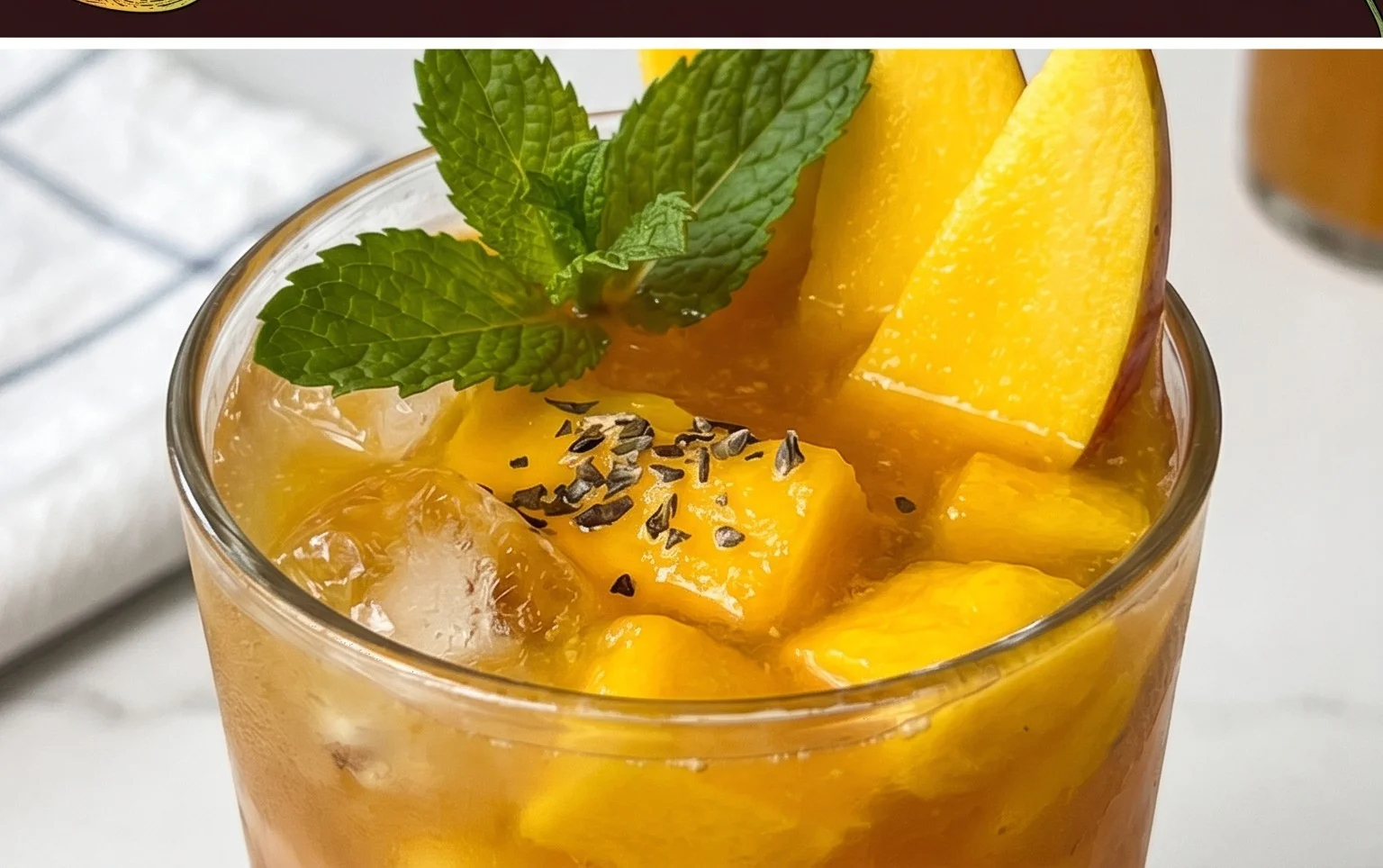 Mango Eistee – Super erfrischend für den Spätsommer