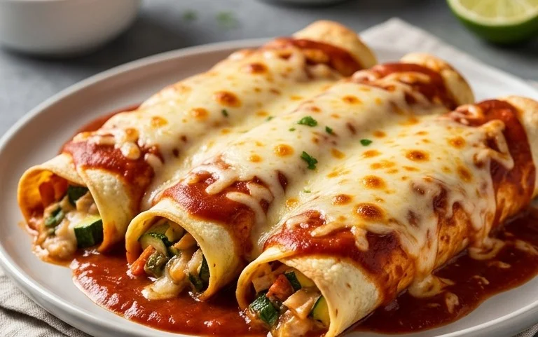 Zucchini Enchilada Roll Ups