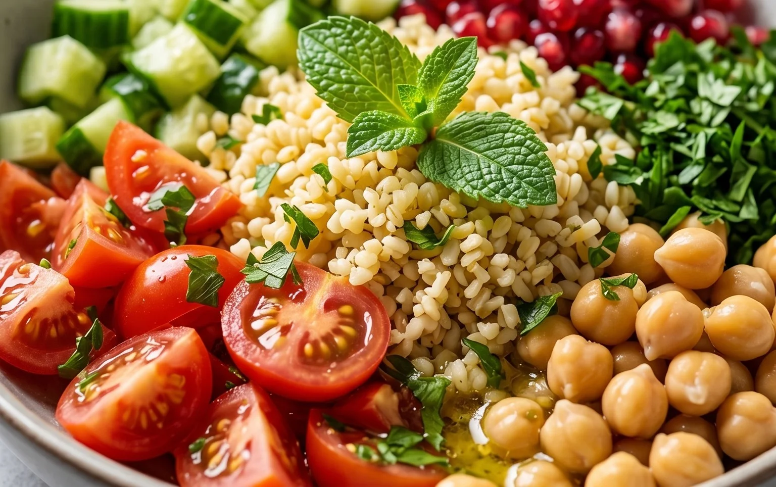 Veganer Bulgursalat