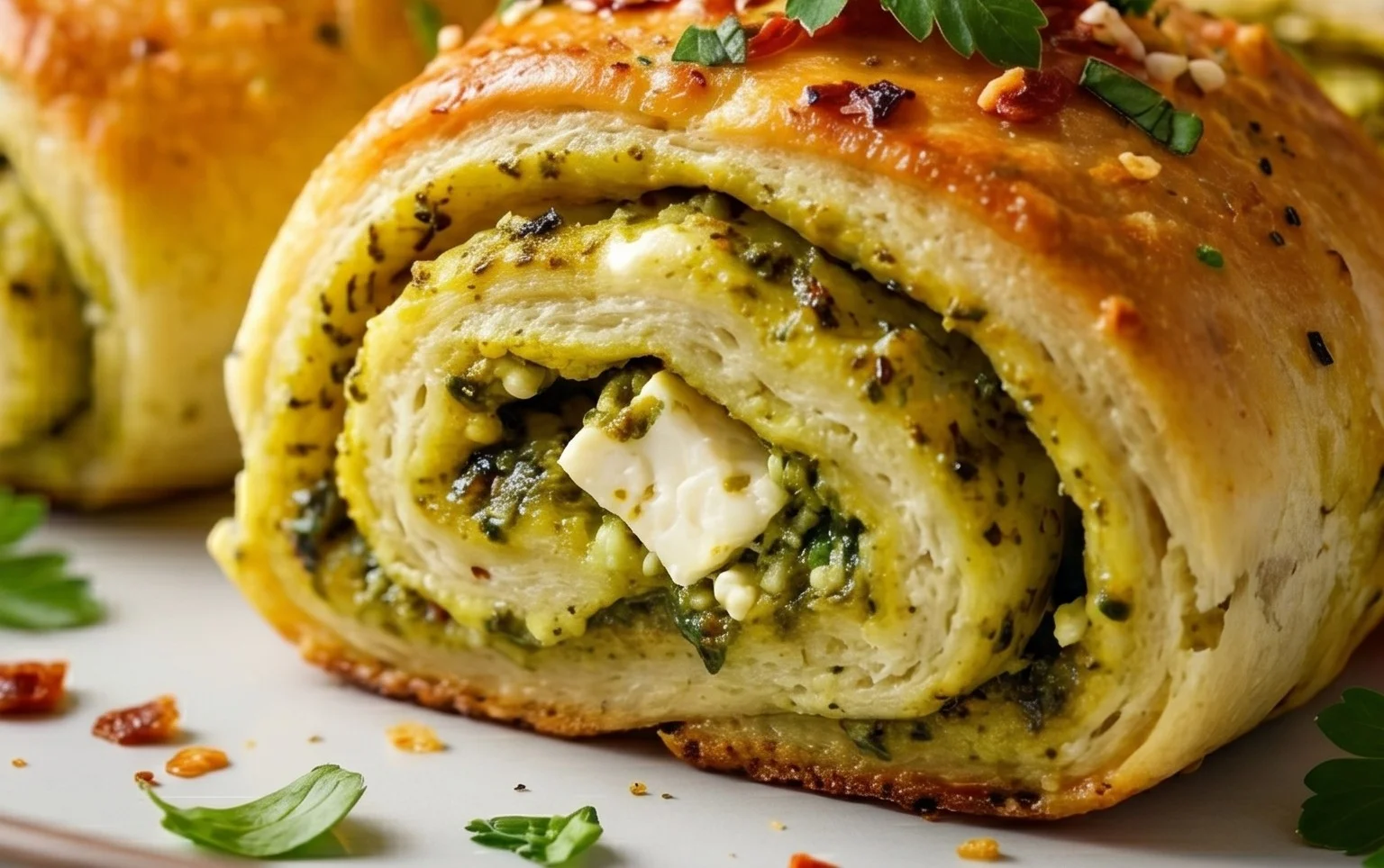 Pesto Feta Rolls