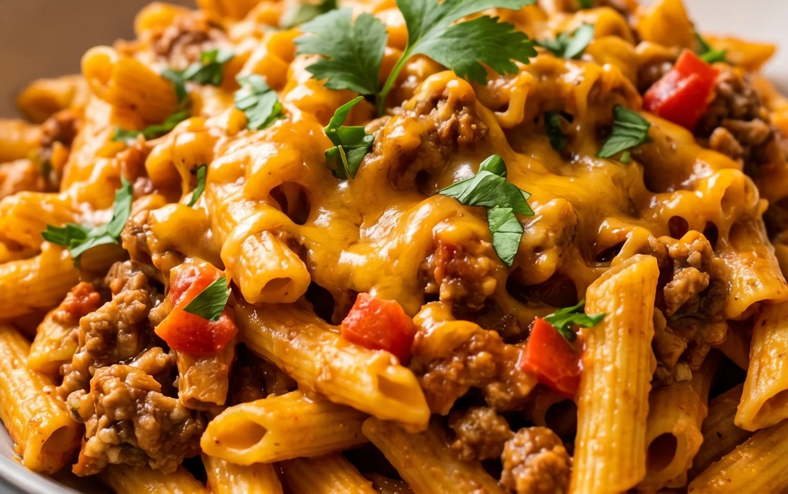 Cheesy Taco Pasta