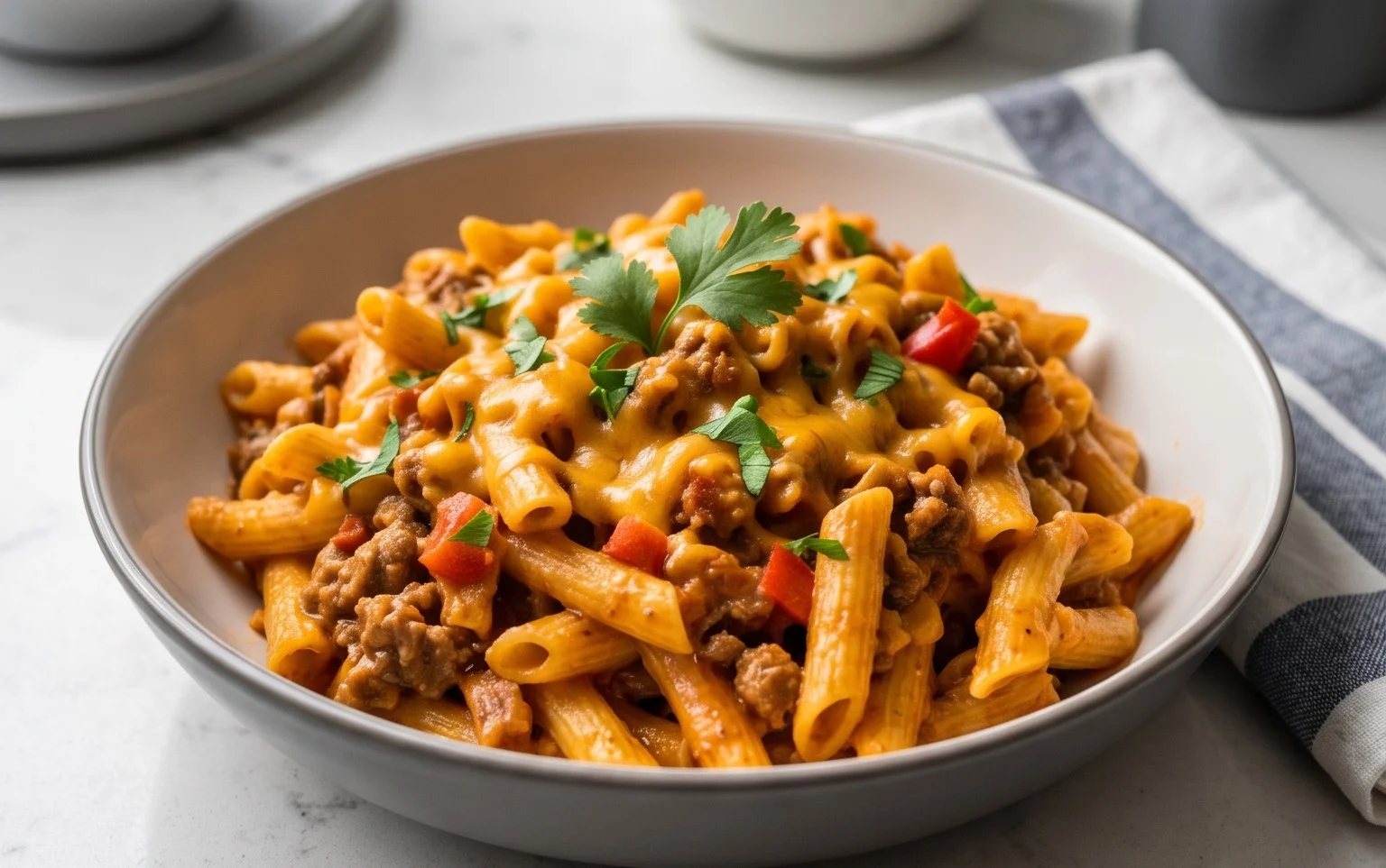 Cheesy Taco Pasta