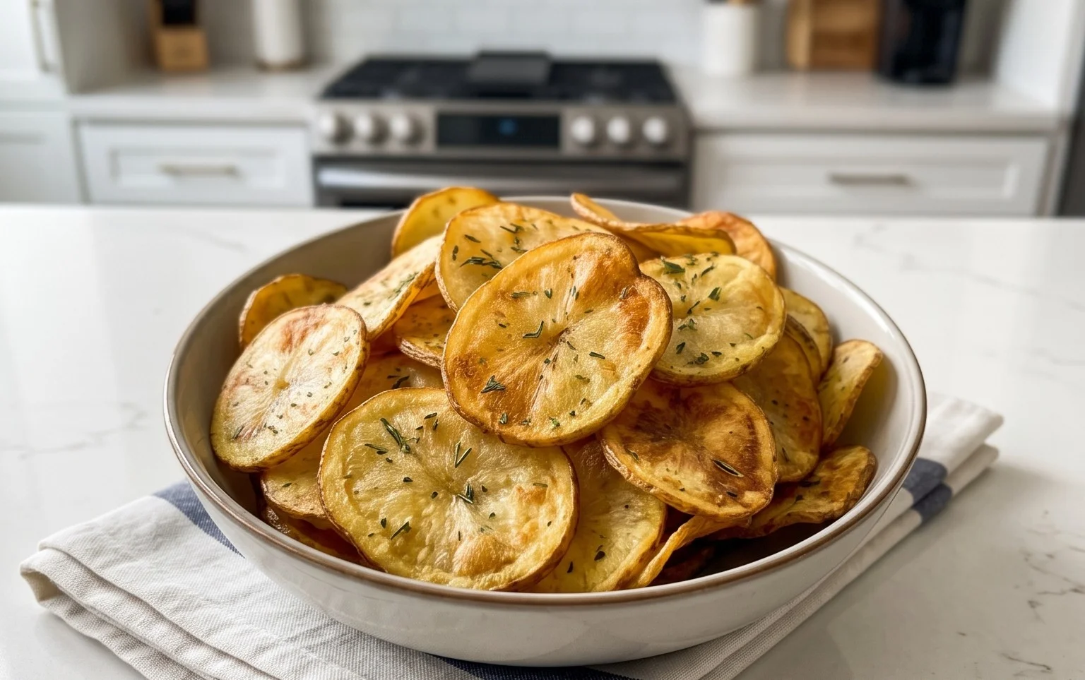 Chips di patate al forno