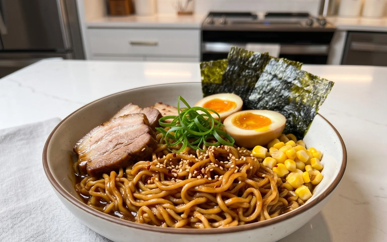 Easy Saucy Ramen Noodles