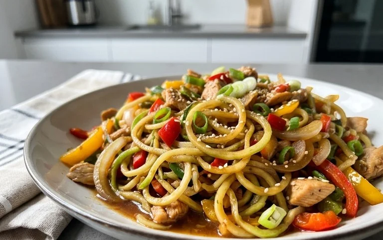 Kohlrabi Nudeln: Low Carb & asiatisch