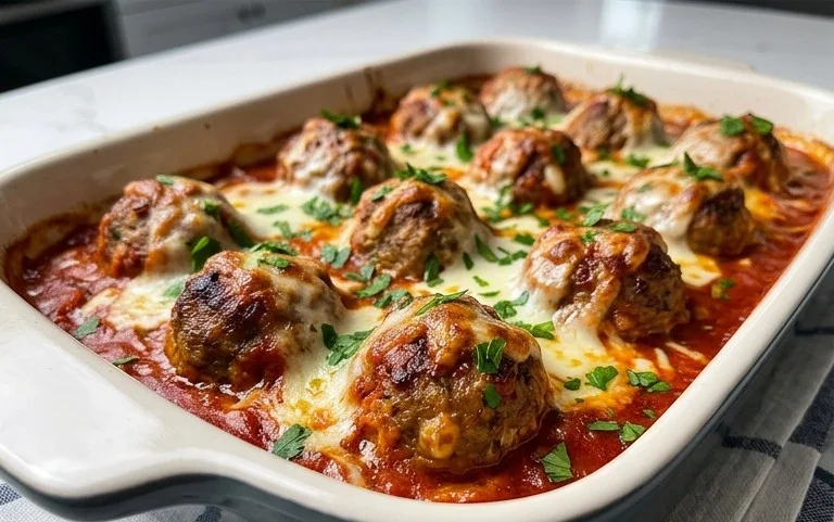 Baked Italian Meatballs