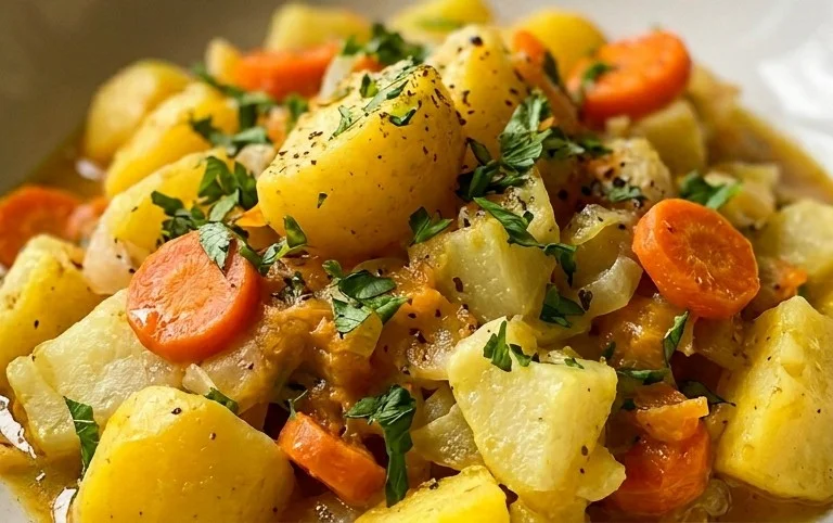 Kohlrabigemüse mit Kartoffeln und Möhren