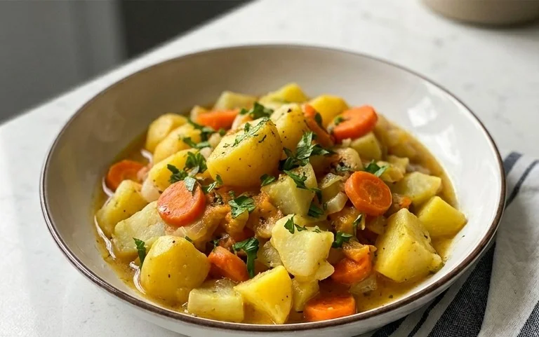 Kohlrabigemüse mit Kartoffeln und Möhren