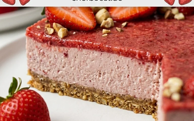 Vegan Strawberry Cheesecake