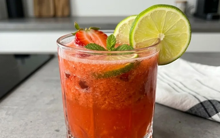 Alkoholfreier Erdnon-alcoholic beer-Margarita-Mocktail